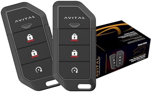 Avital 4109L 1-Way Remote Start System with Two 4-Button Remotes