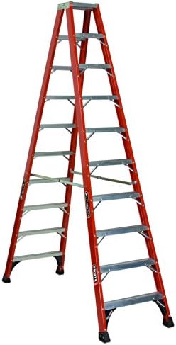 Louisville Ladder 14-Foot Fiberglass Twin Front Step Ladder, 375-Pound Load Capacity, Type IAA, FM1414HD