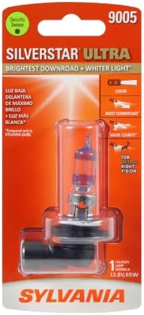 SYLVANIA - 9005 SilverStar Ultra - High Performance Halogen Headlight Bulb, High Beam, Low Beam and Fog Replacement Bulb, Brightest Down Road with Whiter Light, Tri-Band Technology (Contains 1 Bulb)