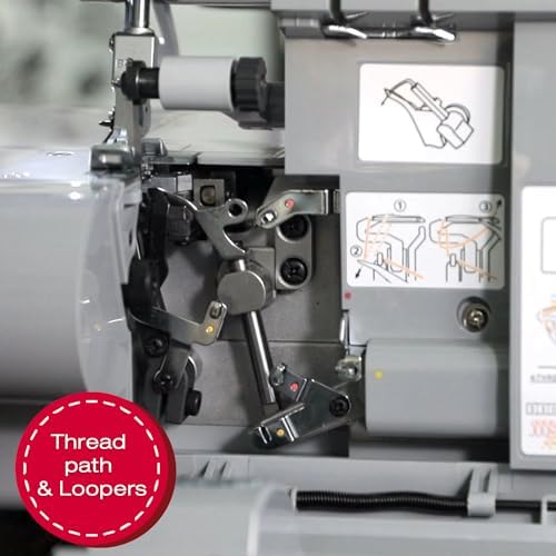 SINGER® X5004-HD Serger Overlock Machine, 2-3-4 Thread Capability