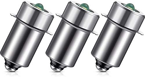 Honoson 3 Pcs 6-24V LED Flashlight Bulbs 3w Dc Replacement