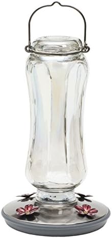 Perky Pet 8133-2 Daisy Vase Vintage Glass Hummingbird Feeder
