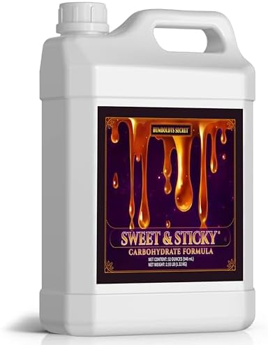 Humboldts Secret Sweet & Sticky Carbohydrate and Saccharide Plant Energy Additive | Indoor and Outdoor Plant Nutrients Enhancer for Growth and Aroma | Boosts Flavor and Development | 32 Ounce