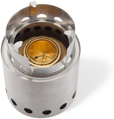 Solo Stove with Backup Alcohol Burner - Lightweight Kitchen Kit for Backpacking, Camping, Survival