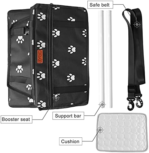 BYGD Portable Pet Dog Booster Seat for Small and Medium Pets