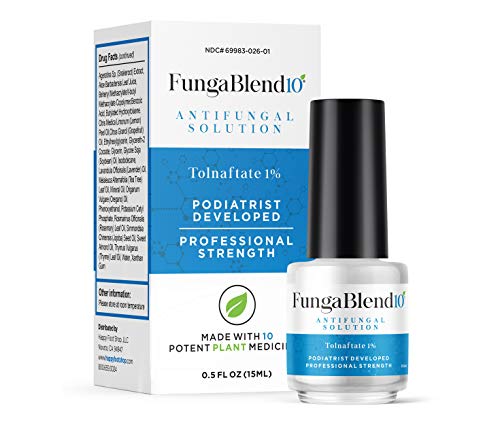 FungaBlend 10 - Antifungal Medication:1% Tolnaftate and 10 Plant Medicines -Toenail Fungus Treatment for Nail Repair Gel, Athletes Foot, Jock Itch