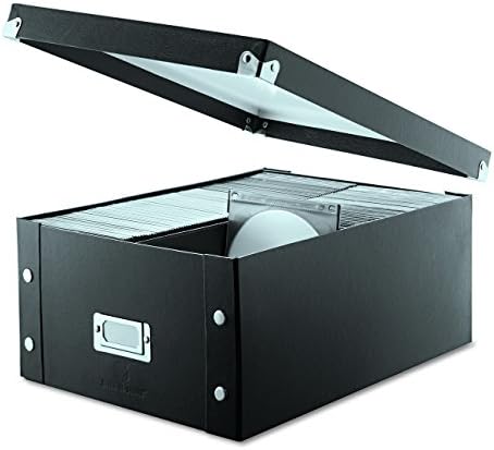 Snap-N-Store CD Storage Box - Pack of 1/2 - Durable Disc Holder with Lid to Store for Discs (1 Pack - Doublewide CD