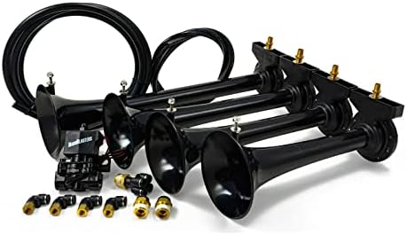 HornBlasters Shocker XL Train Horns Only - US Made Horns - 147.7 Actual dB
