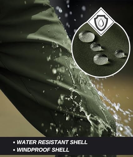 TRGPSG Men's Fleece Lined Hiking Cargo Pants