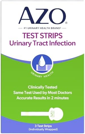 AZO Urinary Tract Infection (UTI) Test Strips, Results in 2 Mins