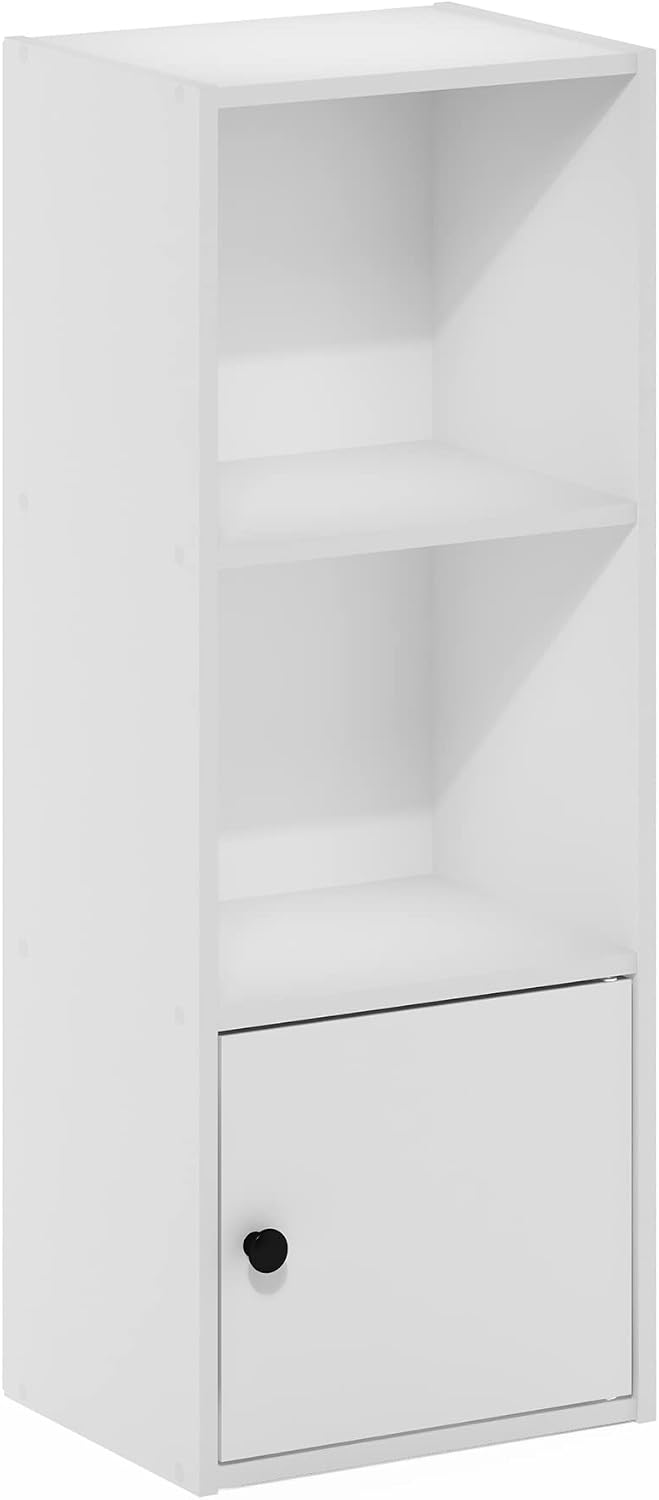 Furinno LUDER Book Shelf, 5-Cube Bookshelf, Easy Assembly Bookcase with Open Shelves, 9.4 x 19.7 x 31.5, for Living Room, Bedroom, Home Office, Darkwood