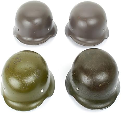 Original German WWII M40 Stahlhelm Steel Helmet- Shell Size 66, Maker Marked