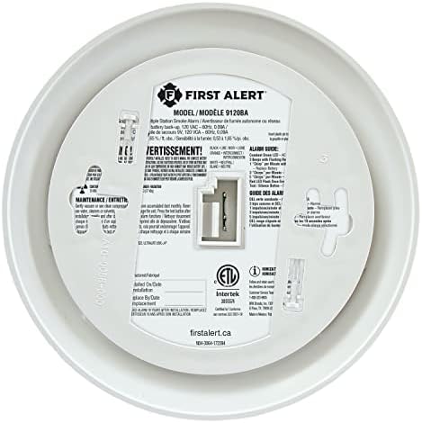 9120BA Hardwired Ionization Smoke Alarm with Battery Backup
