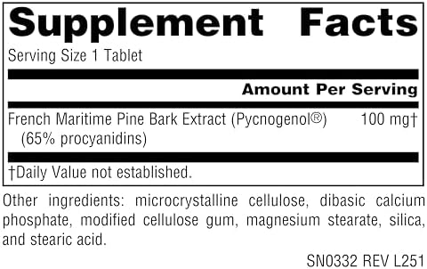 Source Naturals Pycnogenol 100 mg Proanthocyanidin Complex - 60 Tablets
