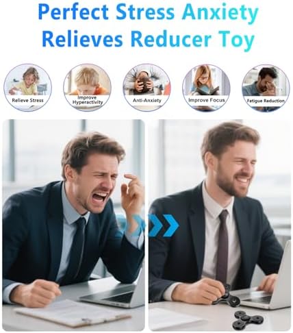 ATESSON Fidget Spinner Metal Fidget Spinners Toy Adults Kids