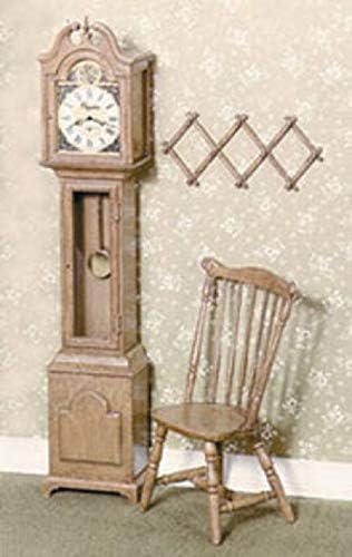 Melody Jane Dollhouse Chrysnbon Grandfather Clock & Duxbury Chair Kit 1:12 Model Kit F-100