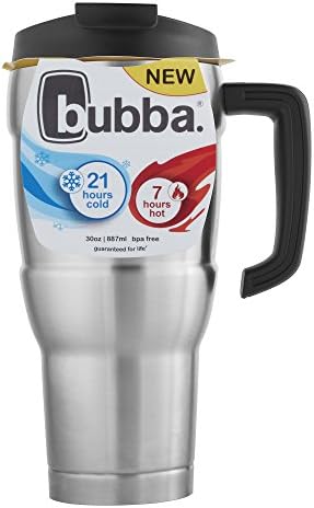 Bubba HERO Vacuum-Insulated Stainless Steel Travel Mug with Handle, 18 oz, Gunmetal