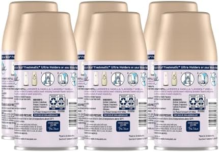 Glade Lavender & Vanilla Automatic Spray Refills Air Fresheners (6.2 Ounce (Pack of 6))