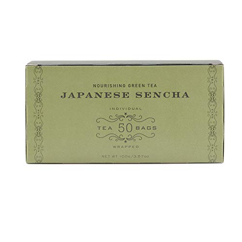 Harney & Sons Japanese Sencha Green Tea, 50 Tea Bags | Japanese Sencha green tea with a light, delicate flavor. Contains caffeine.
