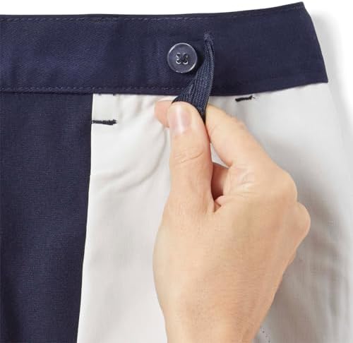 French Toast Boys' Adjustable Waist Relaxed Fit Twill Pant | school uniform pants, no need to iron, double knees for durability, typically fit boys ages 2-14