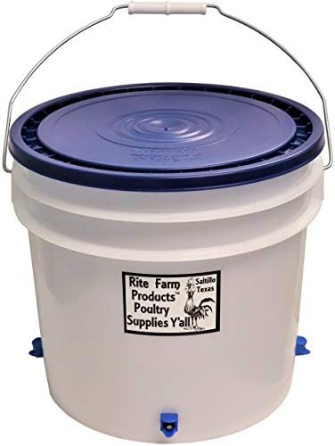 3.5 Gallon Automatic Waterer 4 Horizontal Side Mount Nipple Drinker Chicken Poultry
