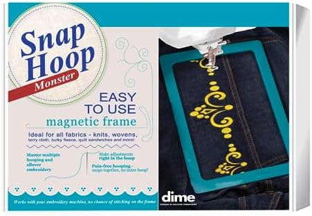 Snap Hoop Monster for Janome® (8" x 11") | Magnetic Embroidery Hoop for Machine Embroidery