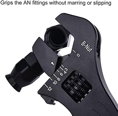 EVIL ENERGY AN Hose Fitting Adjustable Wrench Spanner Lightweight Aluminum 3AN-16AN Blue
