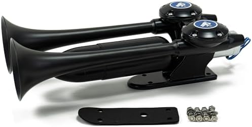 HornBlasters Super Echo 12/24 Volt Air Horn Only - 2 Trumpets - Unique Sound