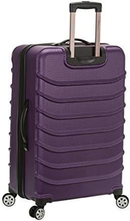 Rockland Speciale Hardside 2 Piece Expandable Spinner Luggage Set, (20"/28"), Black