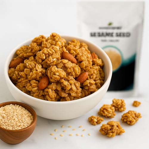 Mayan's Secret Certified Organic hulled Sesame Seeds, 2 Lbs - Gluten Free, Raw, Keto Friendly