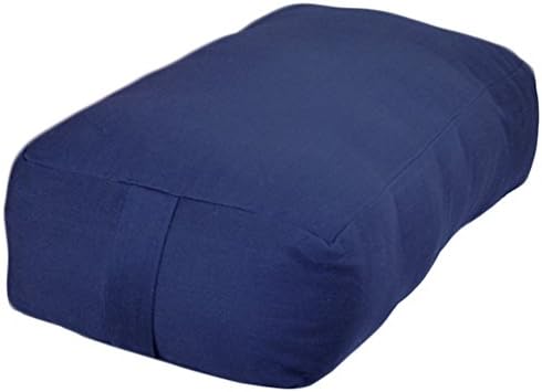 YogaAccessories Small Rectangular Cotton Yoga Bolster