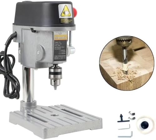 3-Speed Benchtop Drill Press, Electric Bench Wood Drilling Machine for DIY Creation