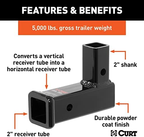 CURT Manufacturing 45013 2" Vertical Receiver Adaptor