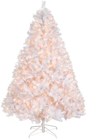 National Tree Company 7.5ft Pre-Lit Winchester Pine Christmas Tree | 500 Clear Lights, 1,198 Tips, Includes Stand, Artificial, Green