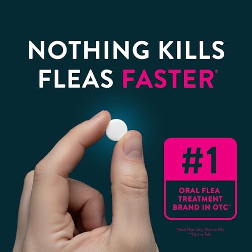 Capstar (nitenpyram) Cat Flea Treatment, Fast-Acting Oral Flea Treatment for Cats 2-25 lbs
