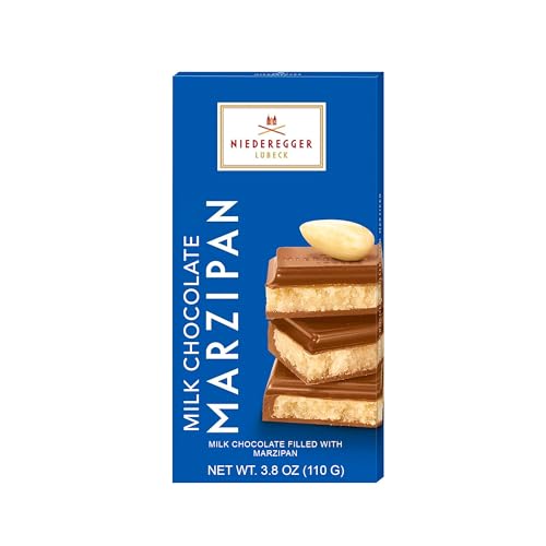 Niederegger Milk Chocolate Marzipan Bar 110g/3.8 oz | Delicious world-renowned Marzipan encased with Rich