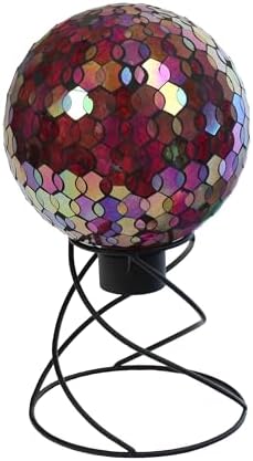 Echo Valley Products 8244 Helix Gazing Globe Outdoor Décor for Lawns and Gardens, Iridescent, 10 inches