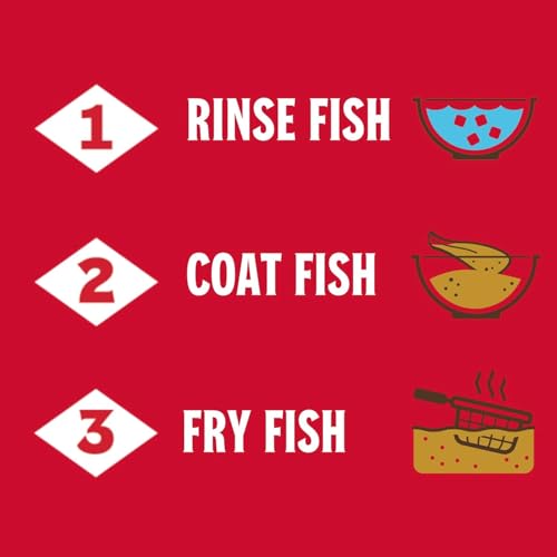 Louisiana Fish Fry Seasoned Fish Fry Seafood Breading Mix 2.88 lbs. (Pack of 6) - Season and Cook All Your Fish, Shrimp, Oysters, Vegetables