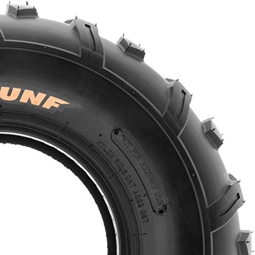 Set of 2 SunF A022 20x10-9 ATV/UTV Off-Road Tires, 6-PR |Knobby Tread
