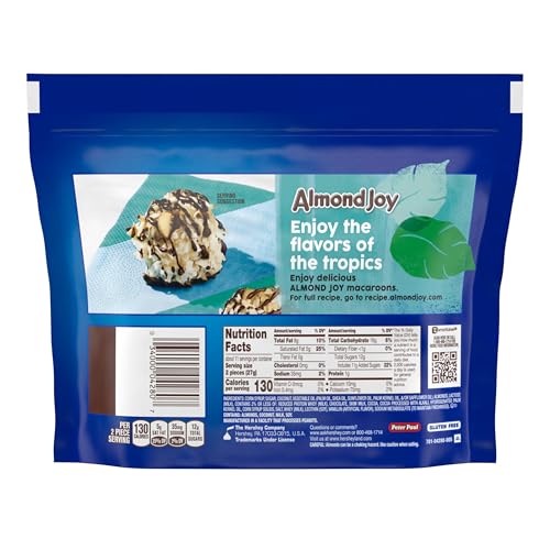 ALMOND JOY Coconut and Almond Chocolate Candy Bars, 1.61 oz (36 Count)