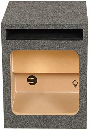 QPower QBOMB Single 12-Inch Speaker Box – Side-Ported Design with Black Bed Liner – Compatible with Kicker L7 Subwoofer