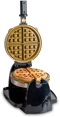 KRUPS 4-Slice Belgian Waffle Maker: Stainless Steel, 5 Browning Levels, Audible Ready Beep, Removable Plates, 1200W, Silver/Black, Large Waffle Maker Family Size, Great for Family Breakfasts