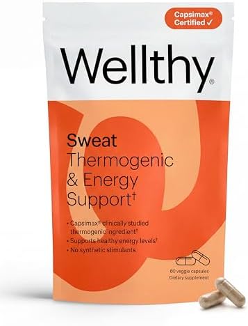 Wellthy Daily Thermogenic Capsimax, Green Tea & L-Carnitine Belly Thermogenic for Women Natural Weight Loss, Craving Control & Energy Support