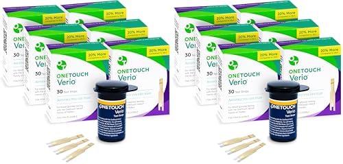 OneTouch Verio Test Strips for Blood Glucose Meter, 30 Count, 2 Pack