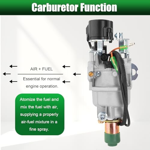 Carburetor Compatible with Harbor Freight Predator 9500 watt 459cc Quiet Inverter Generator 57080 59188