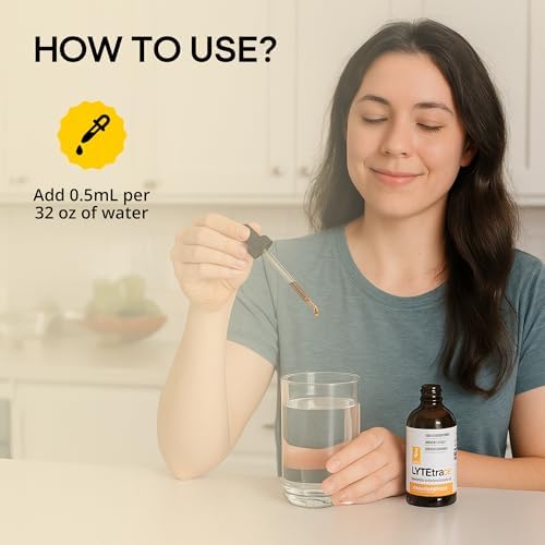 LyteLine Trace Mineral Drops 100ml x 200 Servings - Max-Absorption Ionic Natural Low Sodium Trace Minerals Concentrate to Balance the Body's pH