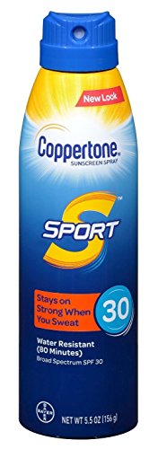 Coppertone SPF#30 Sport 4-In-1 Performance Spray 5.5 Ounce (Pack of 2)
