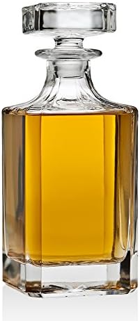 Whiskey Decanter for Liquor Scotch Bourbon Vodka or Wine - 750ml