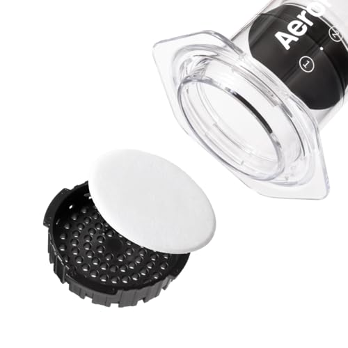 AeroPress White Paper Micro-Filters, 4 pack, 1400 Count Count | Compostable Coffee Filters Made From White, Chlorine-Free Paper