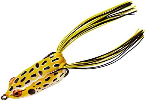 Booyah Pad Crasher Jr Topwater Bass Fishing Hollow Body Frog Lure with Weedless Hooks